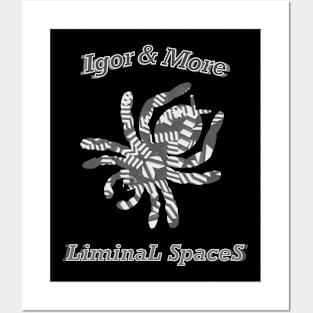 Igor & More Tarantula Liminal Stairs White Posters and Art